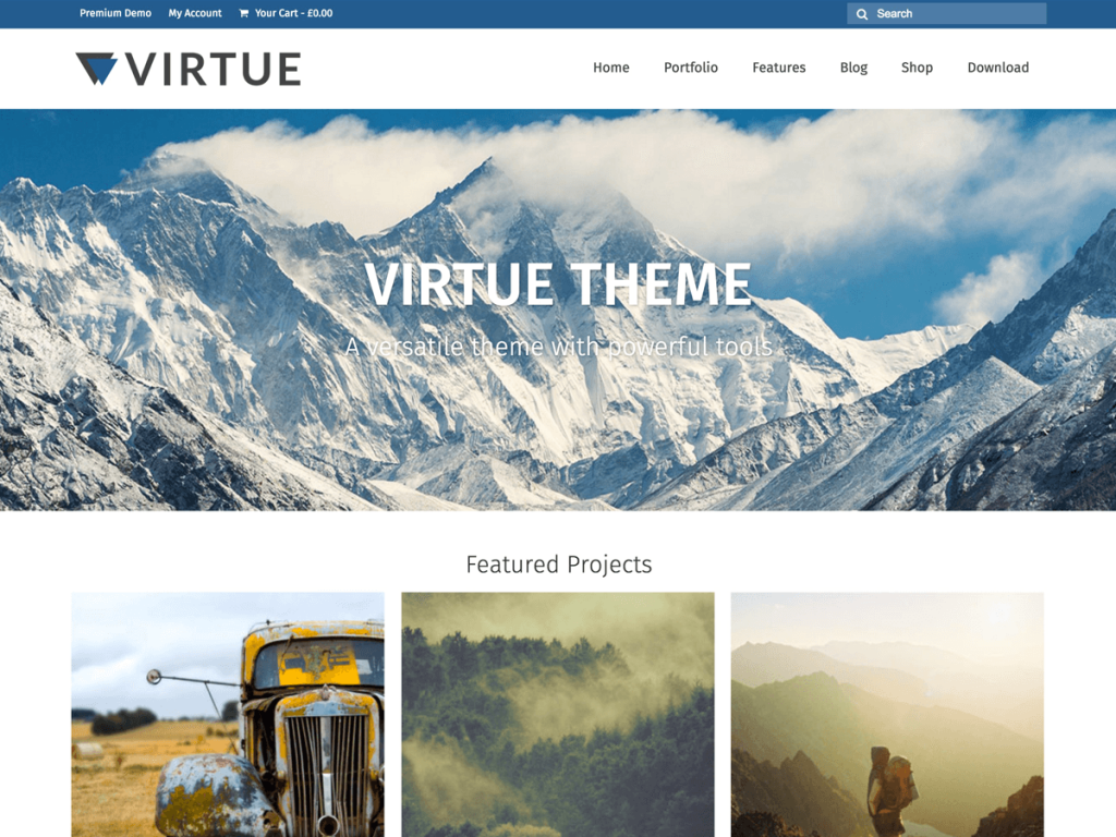 Virtue Theme Free theme Wp ZipHost